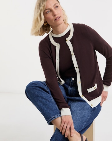 Contrast Tipping Knitted T-shirt