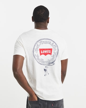 Levi's Short Sleeve Back Graphic Relaxed Fit T-Shirt - Ecru