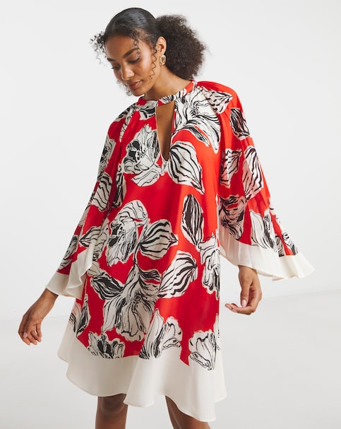 Joanna Hope Bat Wing Shift Dress