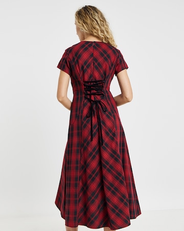 Joe Browns Dixie Check Dress With Corsage