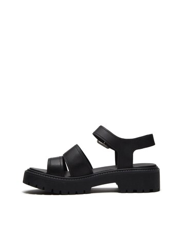 Timberland Stone Street Black Full Grain Sandals