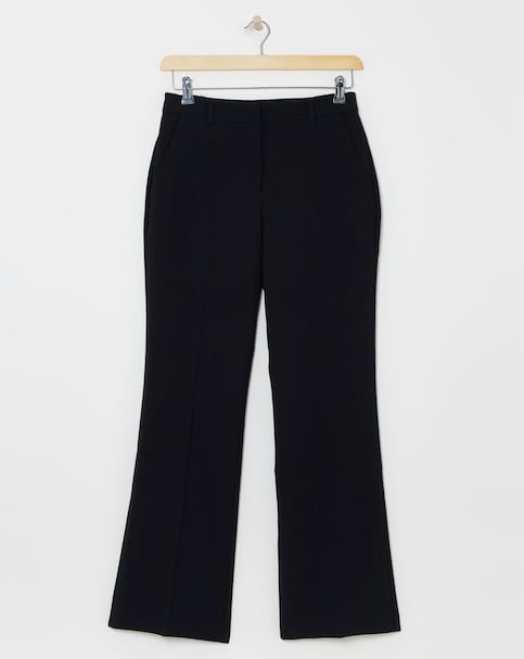 Black Tailored Bootcut Trousers