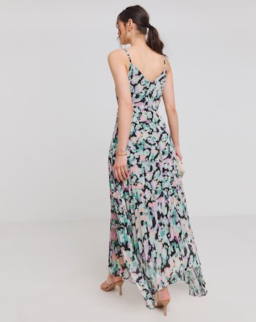 Simply Be Floral Print Asymmetric Hem Maxi Dress