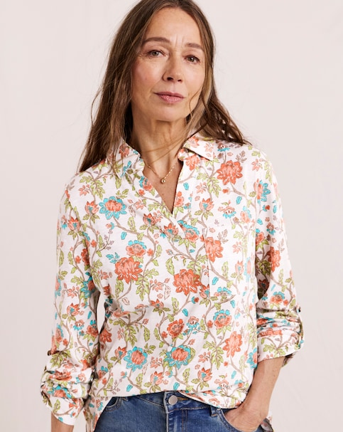 Julipa Cotton Printed Pop Over Top