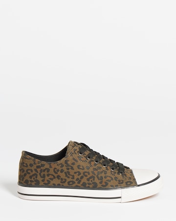 Angel Low Cut Canvas Trainers - Wide Fit (E)