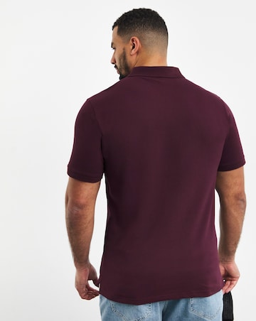 Lyle & Scott Burgundy Classic Short Sleeve Polo