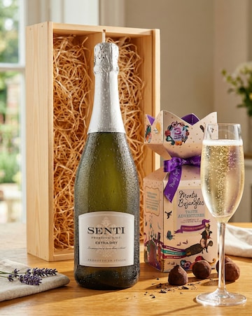 Virgin Wines - Prosecco and Monty Bojangles Chocolates Gift Set