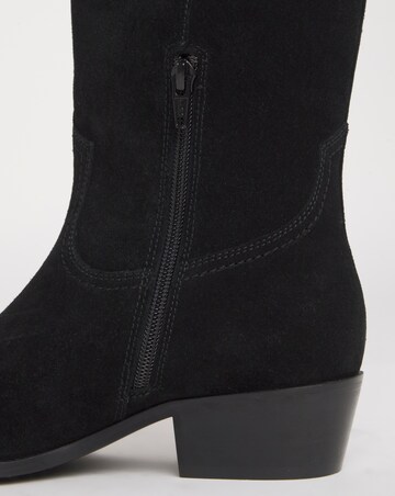 Bonnie Knee High Suede Western Boots - Extra Wide Fit (EEE) & Curvy Calf