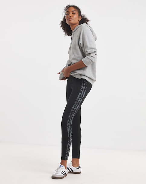adidas Leopard Print 3 Stripe Legging