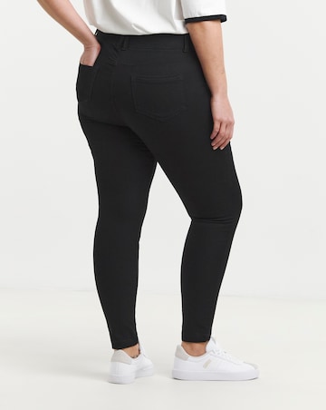 Black Stretch Skinny Pull On Jeggings