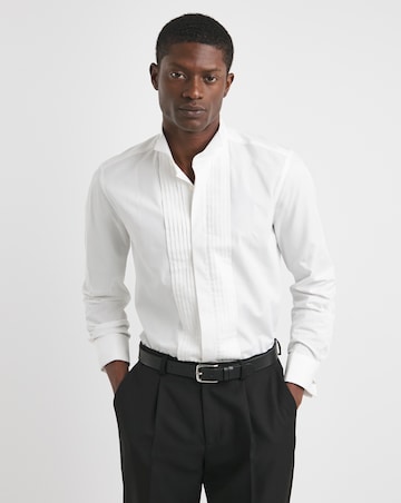 White Poplin Wing Collar Dinner Shirt