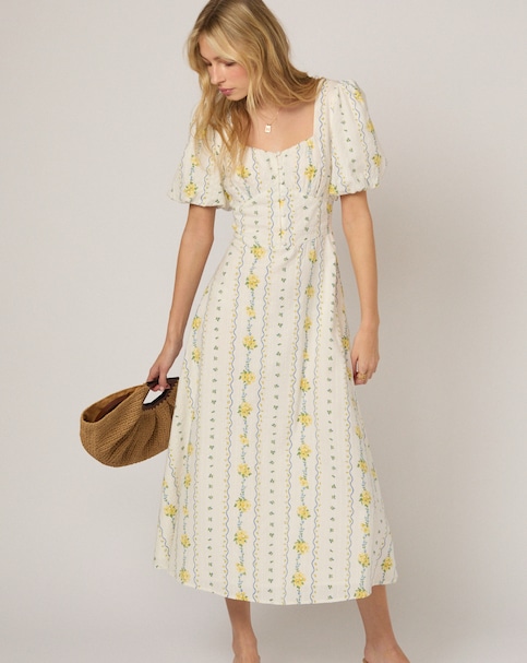 Nobody's Child Short Sleeve Melody Midi Dress