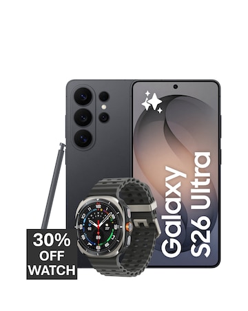 Samsung Galaxy S26 Ultra 512GB (Black) & Galaxy Watch Ultra 47mm BT bundle