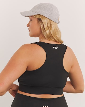 Black Active Sleeveless Sports Top