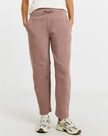 Wide Leg Jogger With Rib Panel