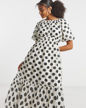 Joanna Hope Puff Sleeve Printed Dress