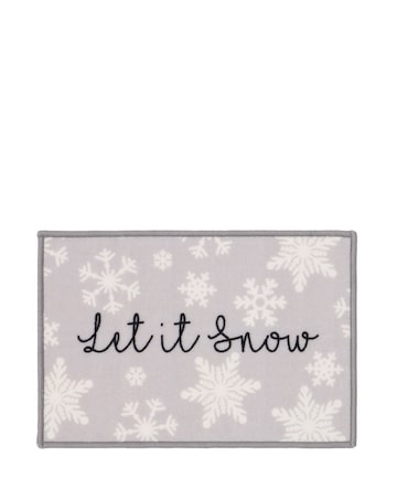 Let it Snow Washable Runner and Mat Set