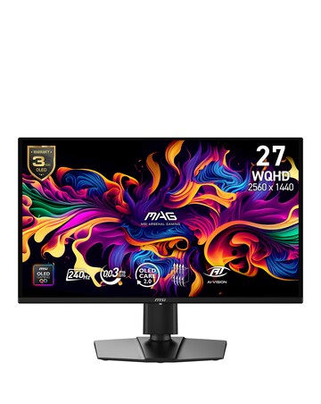 MSI MAG 274QP QD-OLED X24 26.5in Wide Quad HD 280Hz OLED Gaming Monitor