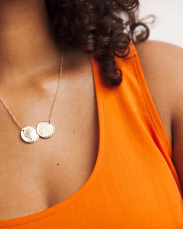 Orange Lightweight Scoop Neck Vest Top