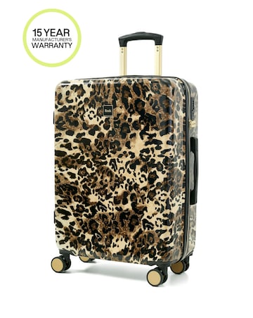Rock Savannah Leopard Medium Suitcase