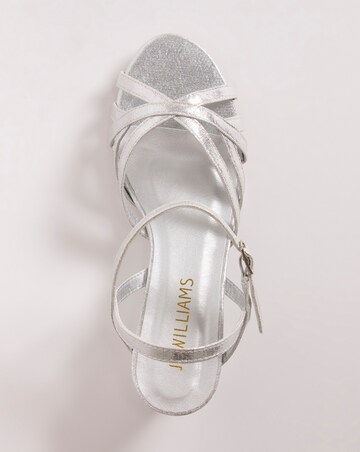 Peep Toe Wedge Occasion Sandal - Wide Fit (E)