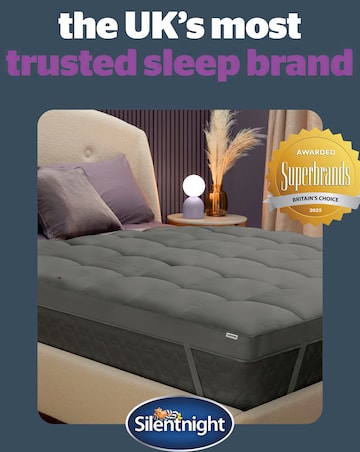 Silentnight Deep Sleep Ultimate 10cm Mattress Topper - Charcoal