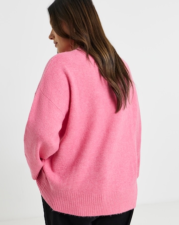 Cosy Yarn Bubblegum Pink Crew Neck Jumper