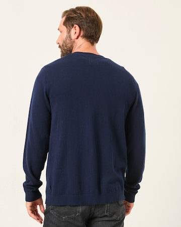 FatFace Rye Knitted Cardigan (Regular & Tall) - Navy