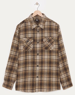 Double Pocket Check Overshirt