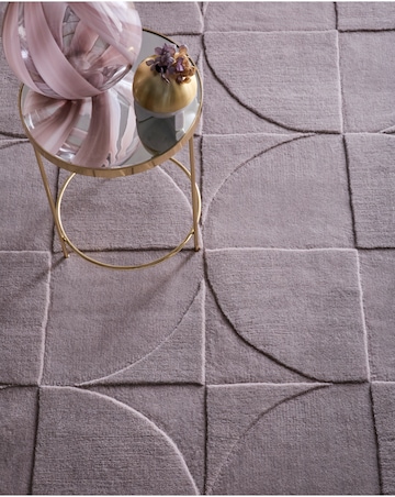 Penny Carved Circles Woollen Rug