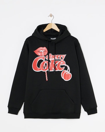 Simply Be Black Cherry Coke License Hoodie