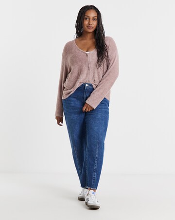Mocha Fluffy Cardigan