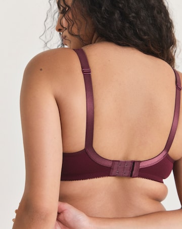 Pretty Secrets (2 Pack) Sally Minimiser Non Wired Bras (D-J) Cherry/Stone