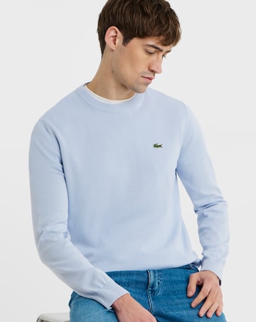 Lacoste Classic Crew Neck Knitted Jumper - Light Blue