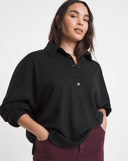 Black Polo Sweatshirt
