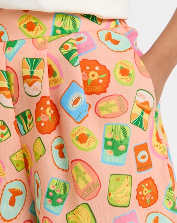 Twisted Wunder Linen Postcard Shorts