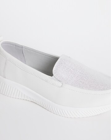 Heavenly Soles Fia Sporty Leather Loafer - Wide Fit (E)