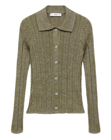 Mango Cotillon Ribbed Cardigan