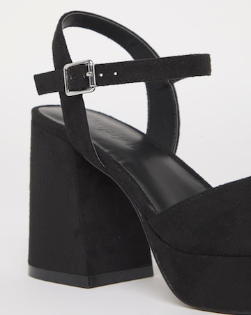 Jive Two Part Platform Heels - Wide Fit (E)