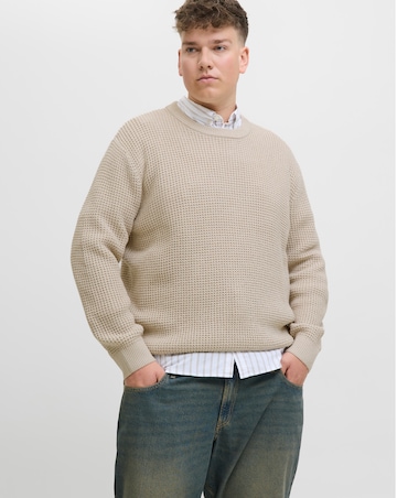 Jack & Jones Global Knitted Jumper - Natural