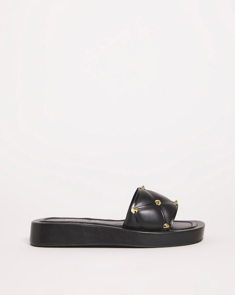 Simply Be Quilted Studded Sandals Wide