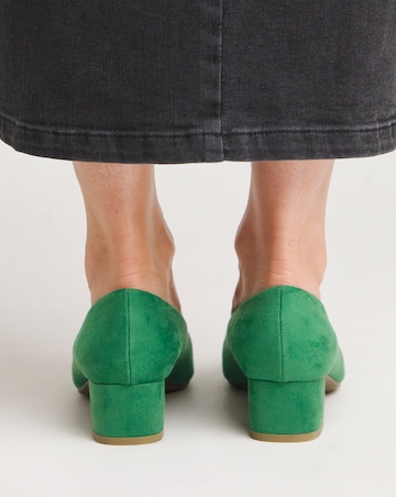 Orlia Block Heel Court Shoe - Wide Fit (E)