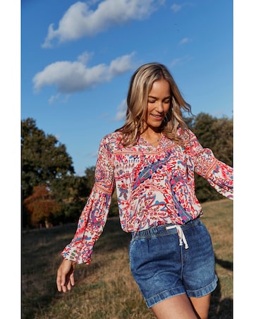 FatFace Georgie Bright Paisley Tunic