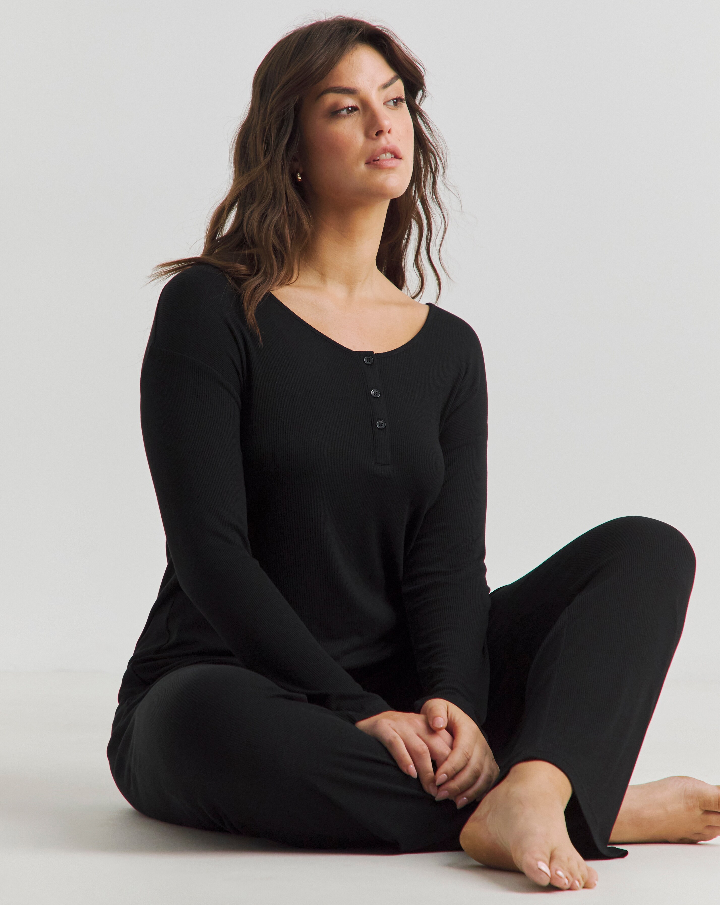 Pretty Secrets Slouchy Ribbed Lounge Set