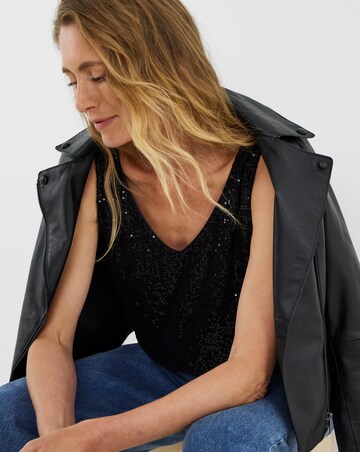 Sequin Vest