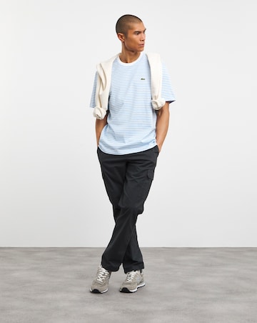Lacoste Short Sleeve Blue Stripe T-Shirt