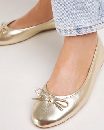 Selena Classic Flat Ballerina Shoes Extra Wide EEE Fit