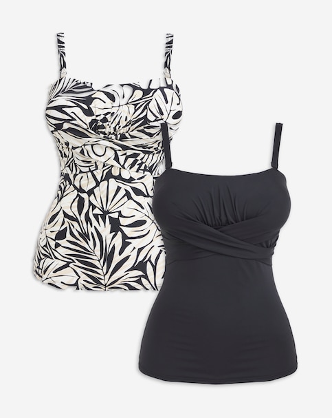 MAGISCULPT Firm Control 2 Pack Bandeau Tankini Tops
