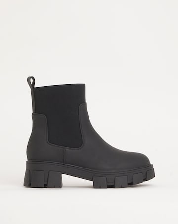 Bryony Lug Sole Ankle Chelsea Boots Wide E Fit