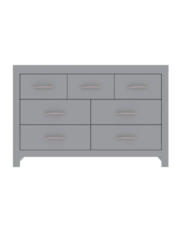 Dakota 3 Over 4 Drawer Chest